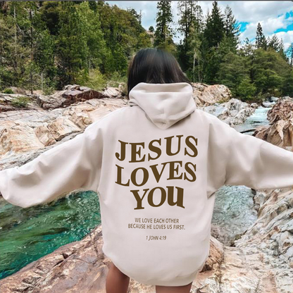 Lena | Oversized hoodie | Jesus loves you |