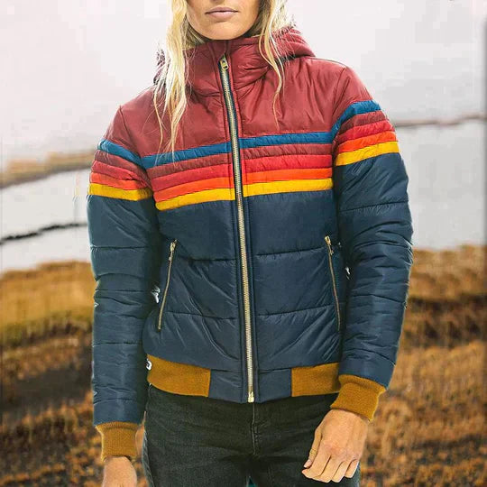 Rut™ - Retro Parka med Fuskpäls Huva för Damer