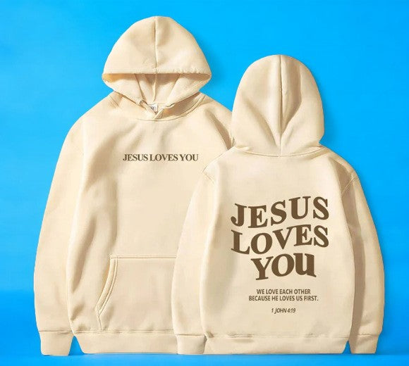 Lena | Oversized hoodie | Jesus loves you |