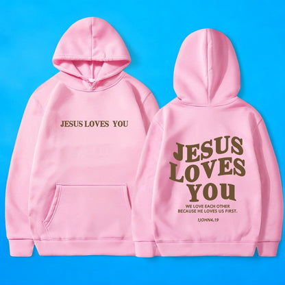 Lena | Oversized hoodie | Jesus loves you |