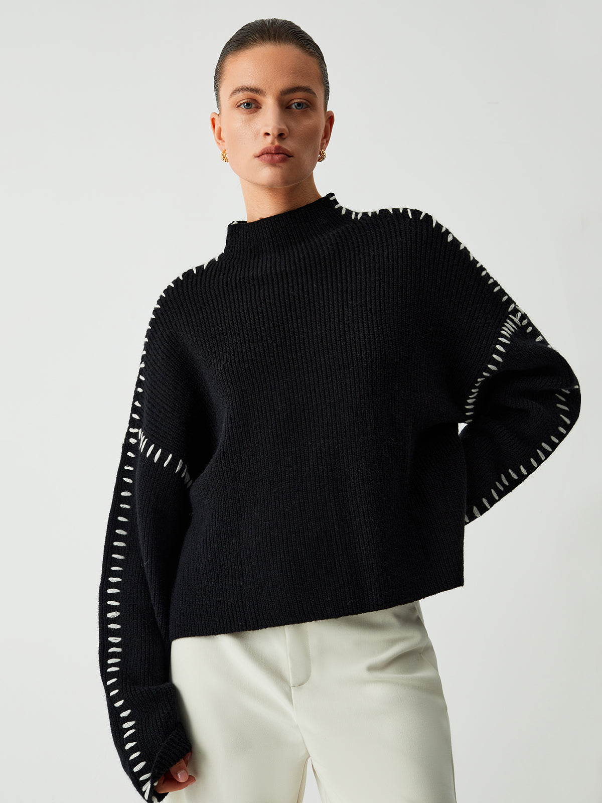 Amelia™ | Mock Neck Sweater