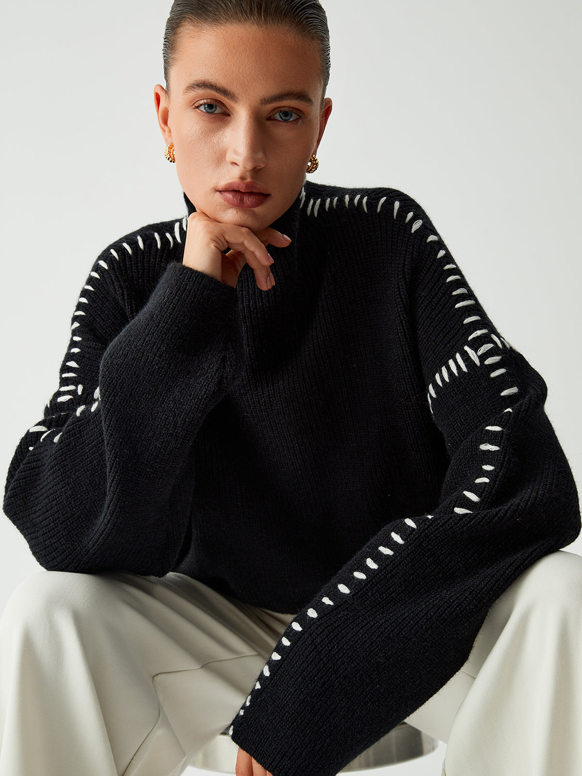 Amelia™ | Mock Neck Sweater