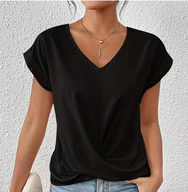 Claire | Elegant V-Hals T-Shirt