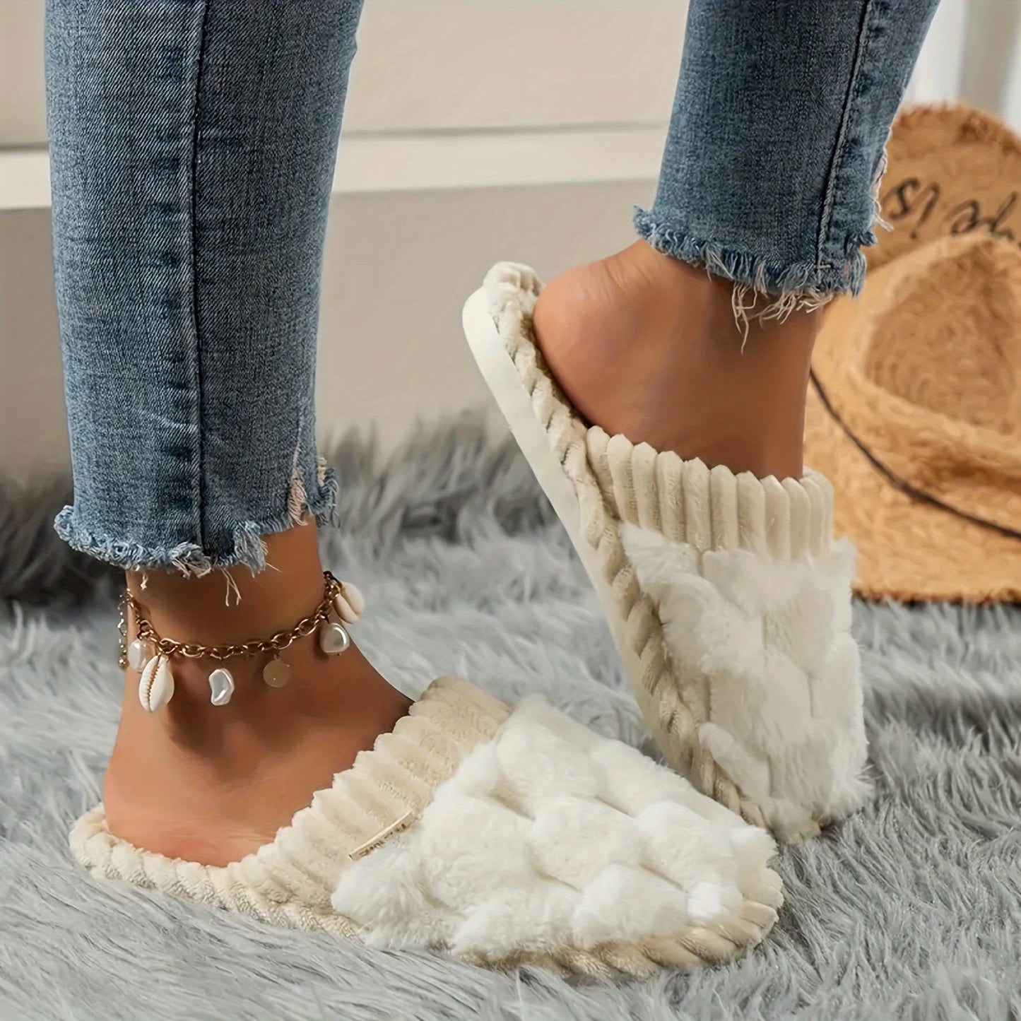 Cozy Winter Fuzzy Slippers™ | Håll dig varm med stil