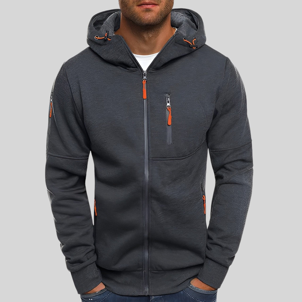 Joakim™ | Stilfull Tech-Fleece-Jacka för Herr | Gratis Joggingbyxor |