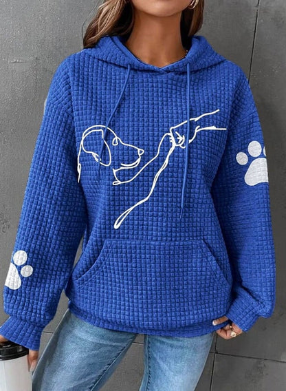 Felicia™ | Bekväm och Varm Hoodie med Hunddesign