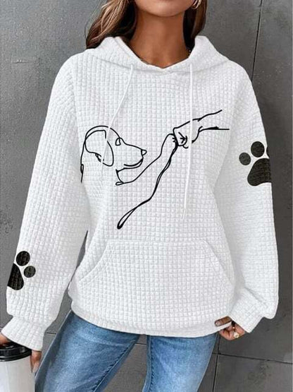 Felicia™ | Bekväm och Varm Hoodie med Hunddesign