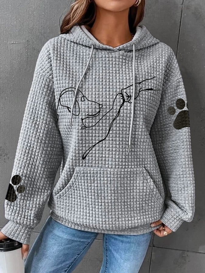 Felicia™ | Bekväm och Varm Hoodie med Hunddesign